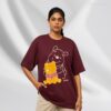 Maroon The Pooh Oversized T-Shirt – Women's XL