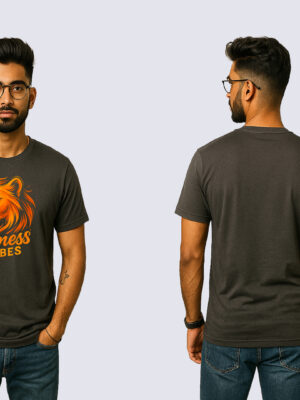 Bold Lion Graphic T-Shirt | Trendy Cotton Printed Tee for Men & Festival Wear