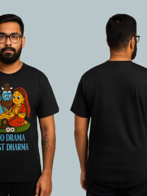 Trendy Black Cotton Graphic Printed T Shirt | Festival Special Casual Wear