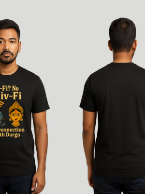 Wi-Fi? No Shiv-Fi | Full Connection with Durga | Trendy Spiritual T-Shirt