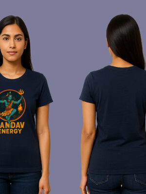 Unisex Cotton Graphic Print T-Shirt – Tandav Energy Festival Wear