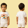 Kids’ Festive Graphic T-Shirt – Little Pandal Hopper Print | Cotton Comfort Wear