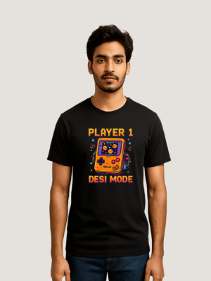 Retro Gameboy Graphic Printed Black T-Shirt | Gamer-Inspired Streetwear Tee