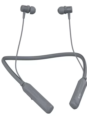 Aroma NB124 Avenger Upto 100 Hours Playtime*,ENC, Voice Changer Fast Charging Neckband Bluetooth Headset (Midnight Grey, In the Ear)