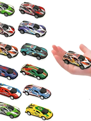 Sales Package Pack of 12 Mini Cars Brand Toyco Model Name Alloy Metal Pull Back Mini Race Cars Set for Kids Type Cars Ideal for Boys and Girls Minimum Age 3 years Brand Color Multicolor Assembly Required No
